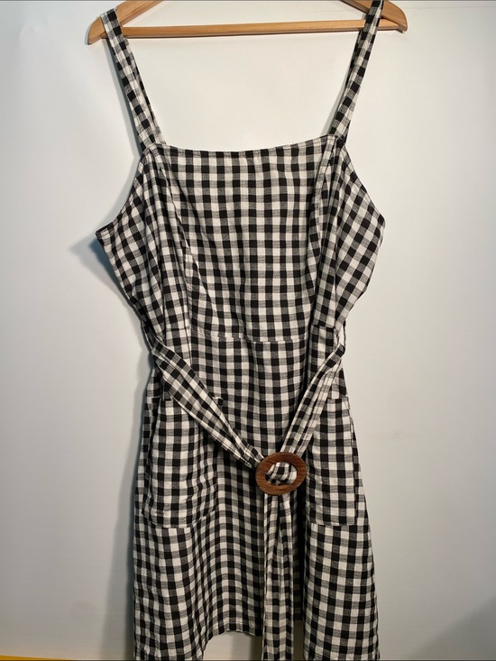 ASOS Dresses & Skirts - ASOS Black and White Gingham Belted Sundress